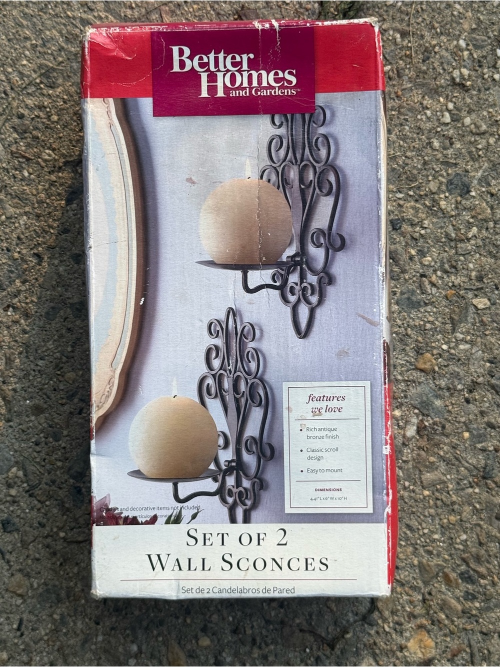 Better Homes And Gardens Brown Decorative Wall Sconces - Set of 2